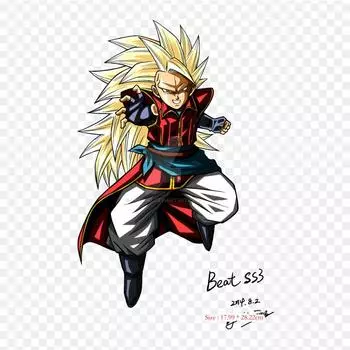 Заплатки для сумки для одежды, термонаклейки с утюгом на термонаклейках Xeno Beat Ssj Goku Dragon Ball Heroes, моющиеся теплопередачи