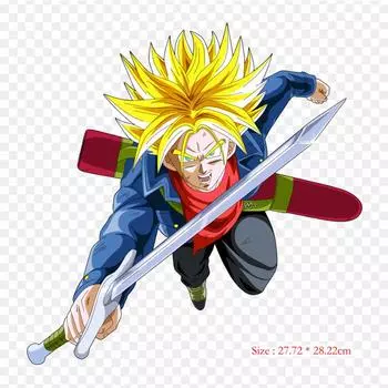 Заплатки для сумки для одежды, термонаклейки, термонаклейки, плавки Ssj Dragon Ball, супер плавки с растительным узором, моющиеся, теплопередача