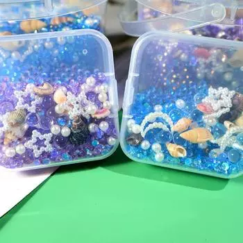 Заполнение эпоксидной смолой в стиле океана своими руками, ручная работа, звезда, луна, раковина, кристалл, заполнение эпоксидной смолой, блестящие украшения для ногтей