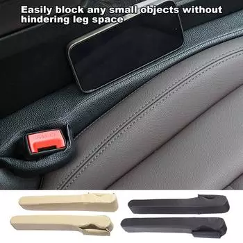 Заполнитель щелей на боковых сиденьях автомобиля Улавливатель щелей Блокиратор щелей Заглушка для щелей на сиденьях Блокиратор падений Предотвращает попадание очков на ключи синий