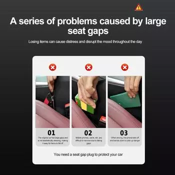 Заполнитель зазоров между сиденьями автомобиля, заглушка для бокового шва, стильная уплотнительная полоса для зазоров между сиденьями, универсальная декоративная полоса для салона автомобиля, аксессуары чёрный