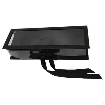 Заполняемые буквы для мамы, пустая цветочная подарочная коробка, подарок на день матери, декор с видимой прозрачной крышкой для чёрный