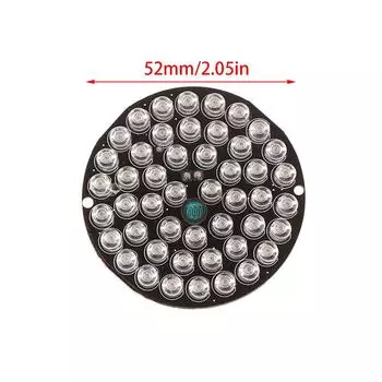 Заполняющий свет 12 В 48 светодиодов 850 Нм осветитель ИК-лампа ночного видения для 60 камер видеонаблюдения