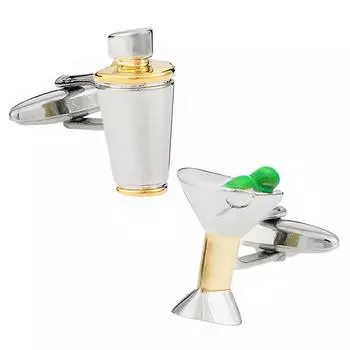 запонки для коктейлей запонки запонки n01402 серебряный