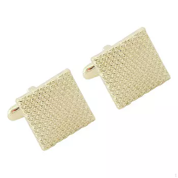 Запонки для мужских рубашек, модные подарки для папы, запонки, квадратные металлические пуговицы для рубашек золотой