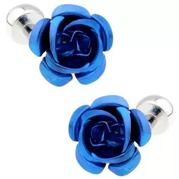 Запонки розово-голубые Запонки Запонки n01136 синий