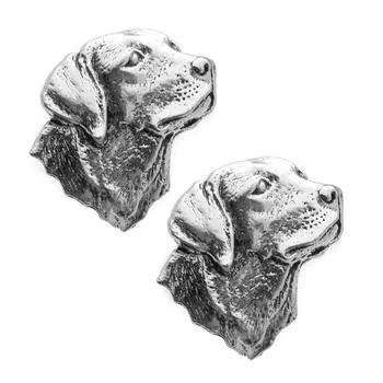 Запонки Shirome Labrador Retriever Запонки Запонки n02044 серебряный