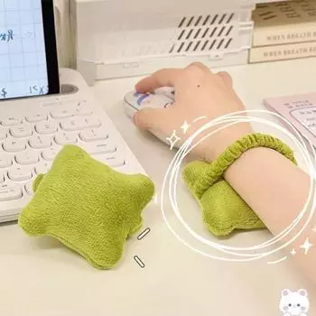 Запястье коврик для мыши эластичная маленькая подушка для руки простая бытовая клавиатура для набора текста износостойкая подушка для руки офисный креативный запястный бандаж синий