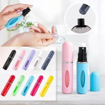 Заправляемые флаконы-распылители для духов, портативные маленькие отдельные флаконы для духов, коробки-распылители для путешествий и прогулок 5 мл/0,2 унции 2pcs жёлтый