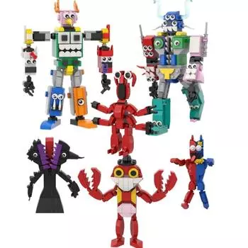 Запретный сад монстров фигурка строительные блоки набор молчаливый Стив шеф-повар свинья свинья змея строительные блоки детские игрушки взрослые подарки