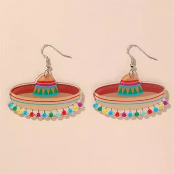 Заявите о себе на вечеринке с помощью этих уникальных сережек в травяной шляпе