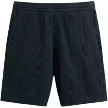 Zara American Style Loose Plaid Casual Shorts Men shorts Navy-Blue 1362301-401 L