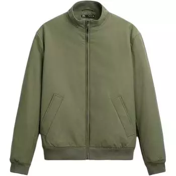Zara Casual Blended Outdoor Work Jacket Men Jackets Khaki 6518350-505 XL