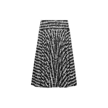 Zara Comfortable Simple Versatile Casual Long Skirt Women skirts Faded-White 3054108-251 M