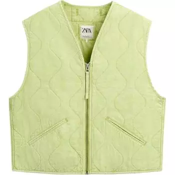 Zara Cotton Printed Comfortable Sleeveless Vest Men Vests Lemon-Yellow 05520302-35 M