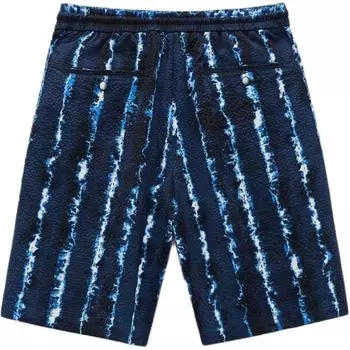 Zara Floral Simple Comfortable Mid-Rise Casual Shorts Men shorts Ocean-Blue 7380403-401 L
