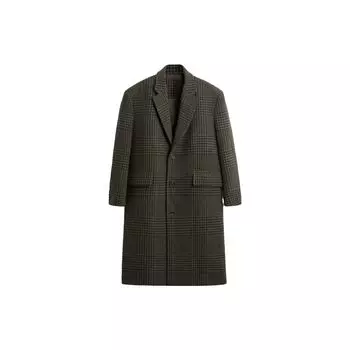 Zara Harry Lambert Collaboration Vintage Plaid Suit Lapel Single-Breasted Long Wool Coat Unisex Coats 06893255207 L