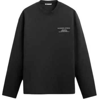 Zara Letter Print Comfortable Loose Fit Long Sleeve Sweatshirt Men sweatshirt Black 4442355-800 M