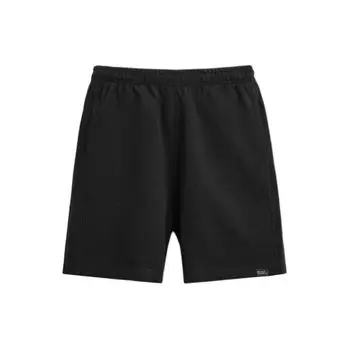 Zara Минималистичные однотонные американские прямые повседневные шорты мужские шорты черные 0761418-800 S