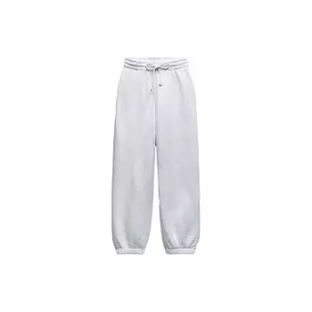 Zara Однотонные прямые повседневные брюки с высокой талией, женские низы, серые 8417804-803 M
