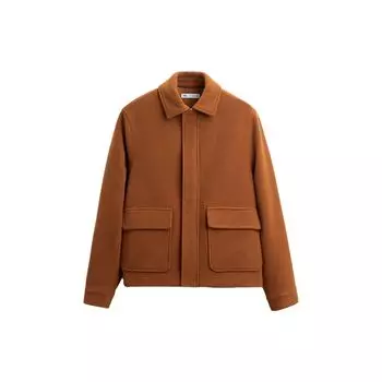 Zara Solid Color Casual Fashion Jacket Men Jackets Orange Striped 04432400615-33 M