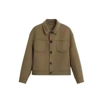 Zara Solid Color Lapel Single Breasted Long Sleeve Jacket Men jackets Gray 5854654 706 M