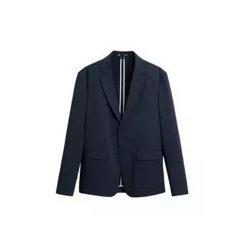 Zara Solid Color Long Sleeve Straight Suit Men suits Blue 7380565-401 XL