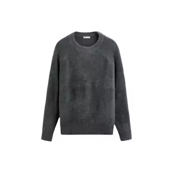 Zara Solid Color Round Neck Textured Knit Sweater Men sweater 05536412801-36 XL