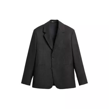 Zara Solid Color Single Breasted Loose Long Sleeve Blazer Men blazers Brown 6881289-700 S