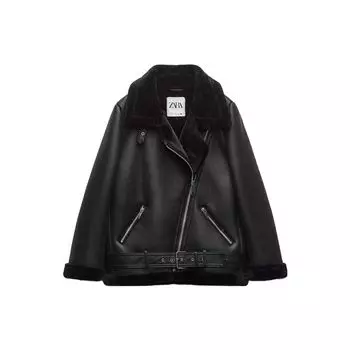 Zara Solid Color Versatile Casual Jacket Women jackets Black 02969262800-33 S
