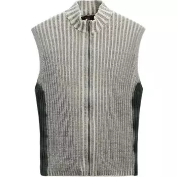 Zara Tie-Dye Print Knit Casual Sleeveless Vest Men tops Gray 3166444-802 XL