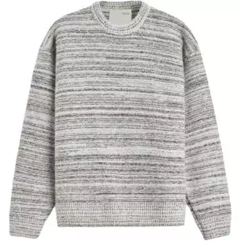 Zara X Studio Nicholson Collaboration Simple Comfortable Casual Crew Neck Long Sleeve Knit Sweater Men sweater Gray 0693306-251 M