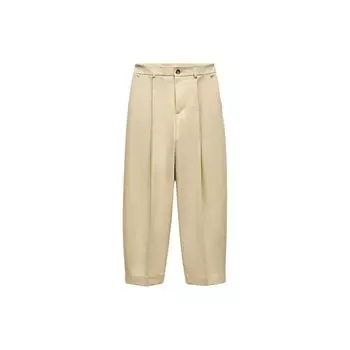 Zara Zw Series Zipper Solid Color Mid Waist Casual Pants Women bottoms Brown 2605386-707 S