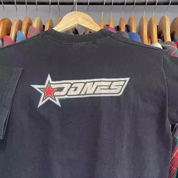 Зарабатывайте деньги на благотворительность 3a260G Чистый хлопок двойная пряжа! Вверх, человек! Тяжелая футболка с коротким рукавом свободного кроя для пары, женская, мужская Black 3XL [260g Heavy weight pure cotton]]