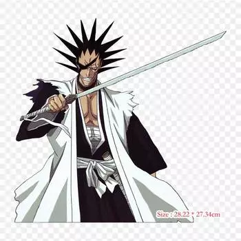 Зараки Кенпачи Кенпачи Зараки Ичиго Куросаки аниме Лрон на нашивки для сумки для одежды футболка термопереносные наклейки полосы аппликации