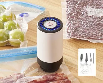 Зарегистрированный товарный знак LIMITPOWER Легкая и прочная вакуумная упаковочная машина Удаление воздуха из пакета Ziploc Насос для вакуумной упаковки Воздушный насос входит в комплект Удаление воздуха