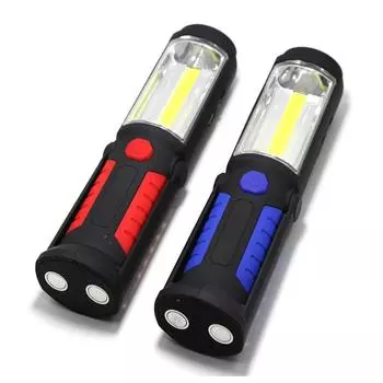Зарядка через USB COB, светодиодный рабочий фонарь для обслуживания автомобиля, автомобильный магнит, аварийное освещение, 360 градусов, наружное освещение, фонарик LM красный