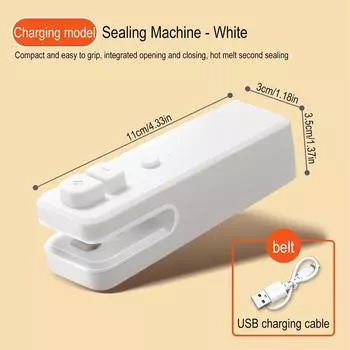 Зарядка через USB, мини-тепловой пакет, машина для запечатывания пакетов, термопластик для пищевых пакетов, портативный упаковщик, кухонные гаджеты