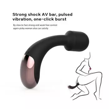 Зарядка через USB, сильный шок, AV-вибратор, массажер для стимуляции точки G, товары для взрослых, женские секс-игрушки