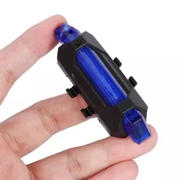Зарядка через USB Синий свет Предупреждающие огни Задний фонарь для велосипеда Задний фонарь для велосипеда Задний фонарь для горного велосипеда синий