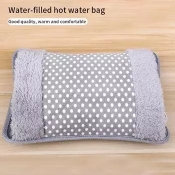 Зарядная электрическая грелка для рук EU 220V 500W перезаряжаемая зимняя грелка для рук с точечным рисунком и двойной вставкой грелка для рук с горячей водой