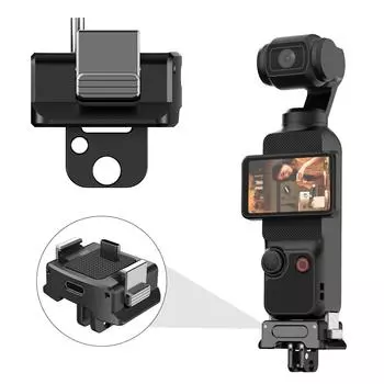 Зарядная база 1/4 Камера Зарядная база Фиксированный держатель Штатив для DJI Osmo Pocket 3 A