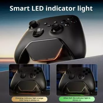 Зарядная база для игрового контроллера Yousheng с защитой от перенапряжения, безопасная в использовании док-станция для быстрой зарядки контроллера со световым индикатором белый