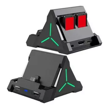 Зарядная база для игровой консоли, док-станция с гнездами для карт, многофункциональный мини-адаптер для телевизора