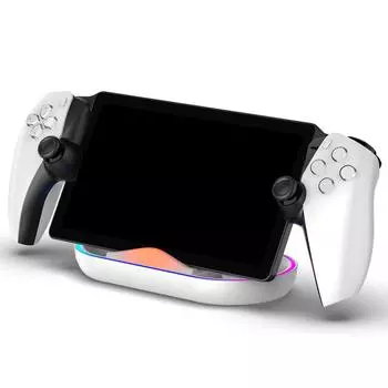 Зарядная база для консолей PS Portal. Док-станция для зарядного устройства со светом и индикатором. Подставка для зарядного устройства для игровых автоматов.