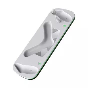 Зарядная док-станция с магнитным креплением и светодиодной полосой для Meta Quest 3/3S