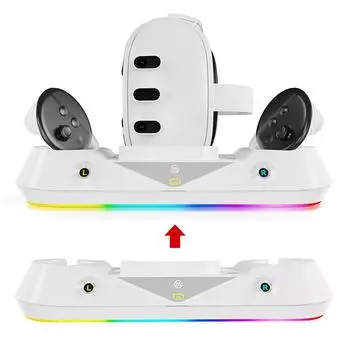 Зарядная док-станция VR, контроллер гарнитуры VR, зарядное устройство для Meta Quest 3, аксессуары VR