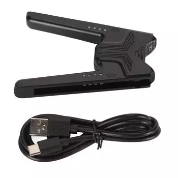 Зарядная ручка для Switch Joy Con со светодиодным индикатором, высокоэффективный контроллер типа C, удобная ручка чёрный