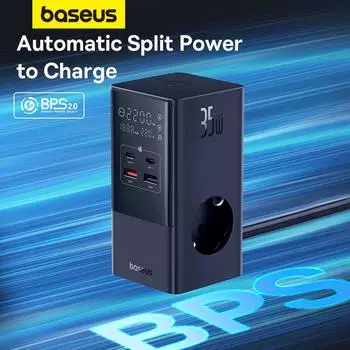 Зарядная станция Baseus PowerCombo чёрный