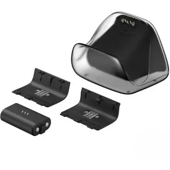 Зарядная станция для беспроводных геймпадов Xbox с магнитным креплением и регулировкой подсветки для геймпадов Xbox Series X|S и Xbox One 8.4*7.6*10.5cm чёрный